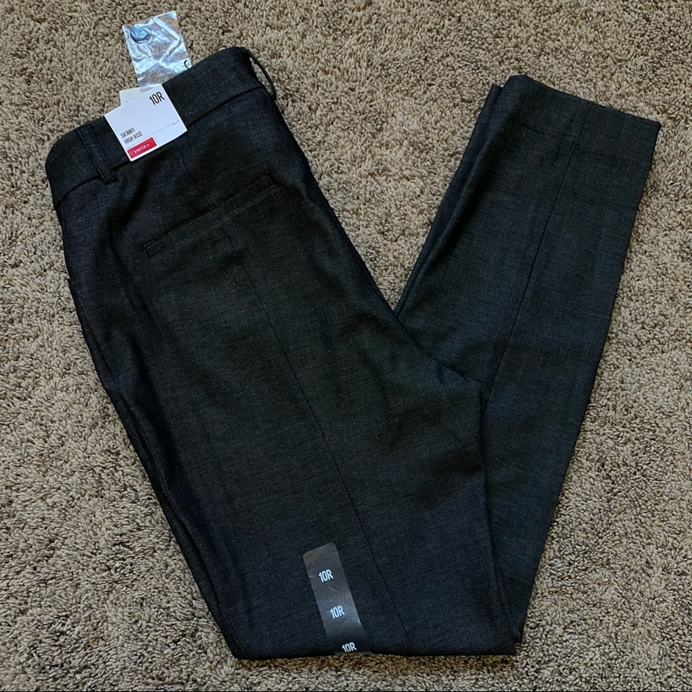 Express High Waisted textured Skinny Work Pant NWT